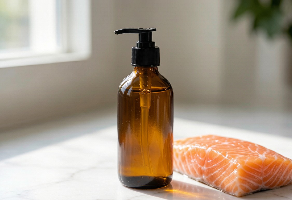 Salmon oil supplement for dogs and cats